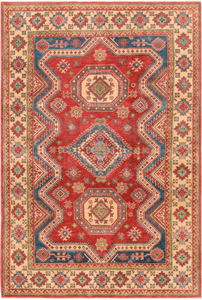 180cm x 270cm Hand Knotted Kazak Rug