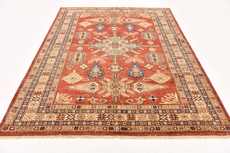 Detail image of 5' 9 x 7' 11 Hand Knotted Kazak Oriental Rug