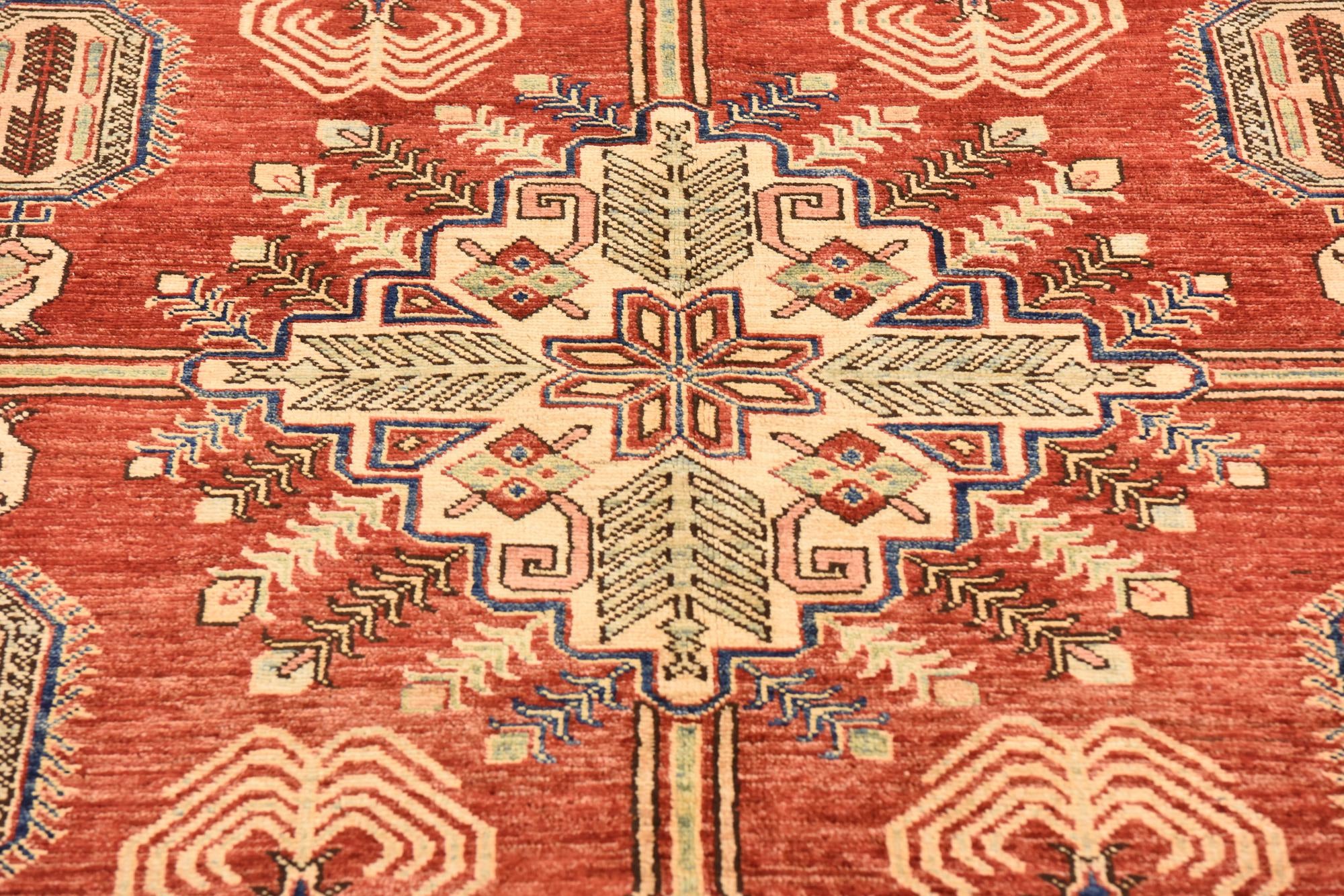 5' 9 x 7' 11 Hand Knotted Kazak Oriental Rug