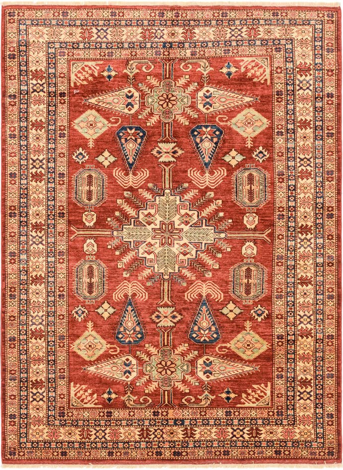 Detail image of 5' 9 x 7' 11 Hand Knotted Kazak Oriental Rug