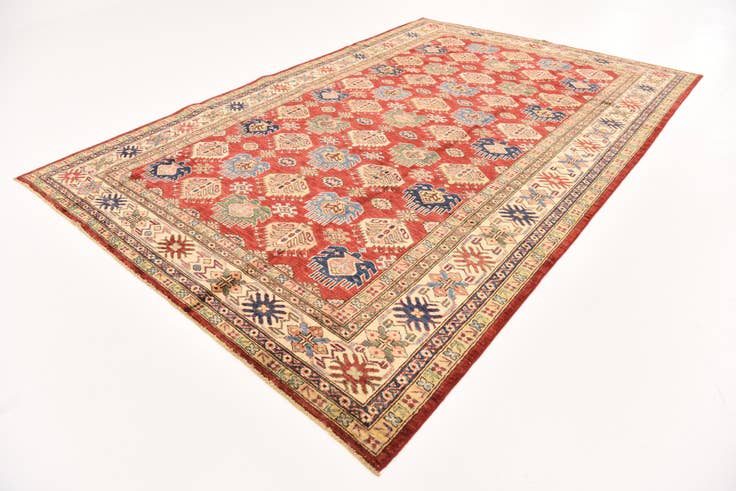 Detail image of 6' 7 x 9' 10 Hand Knotted Kazak Oriental Rug