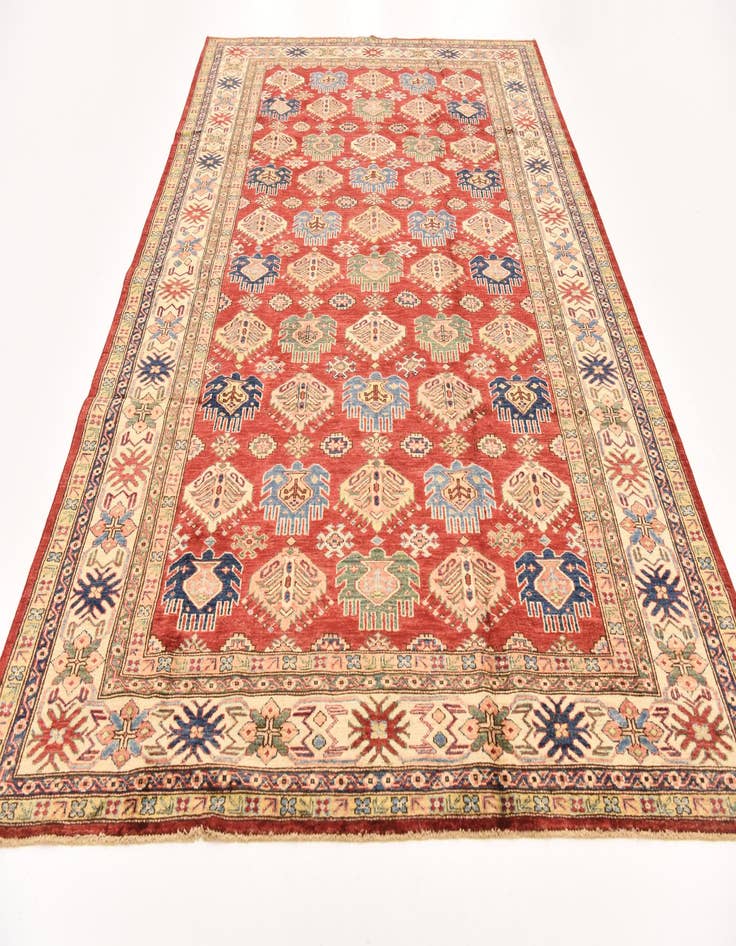 Detail image of 6' 7 x 9' 10 Hand Knotted Kazak Oriental Rug