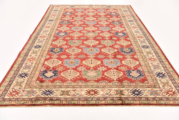 Detail image of 6' 7 x 9' 10 Hand Knotted Kazak Oriental Rug