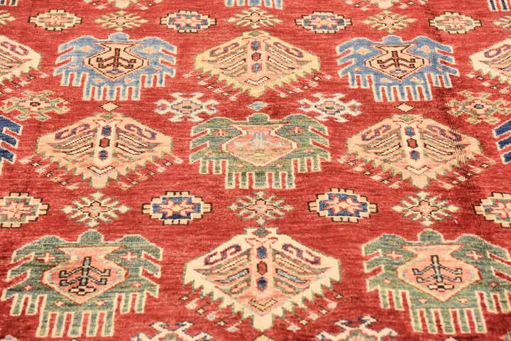 6' 7 x 9' 10 Hand Knotted Kazak Oriental Rug