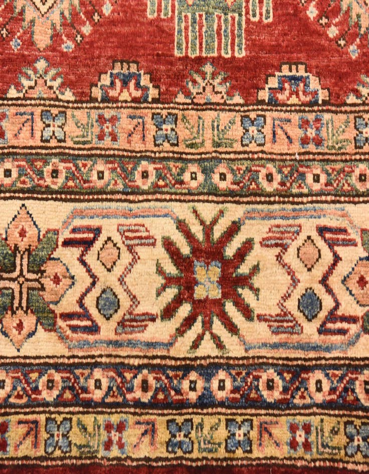 Detail image of 6' 7 x 9' 10 Hand Knotted Kazak Oriental Rug