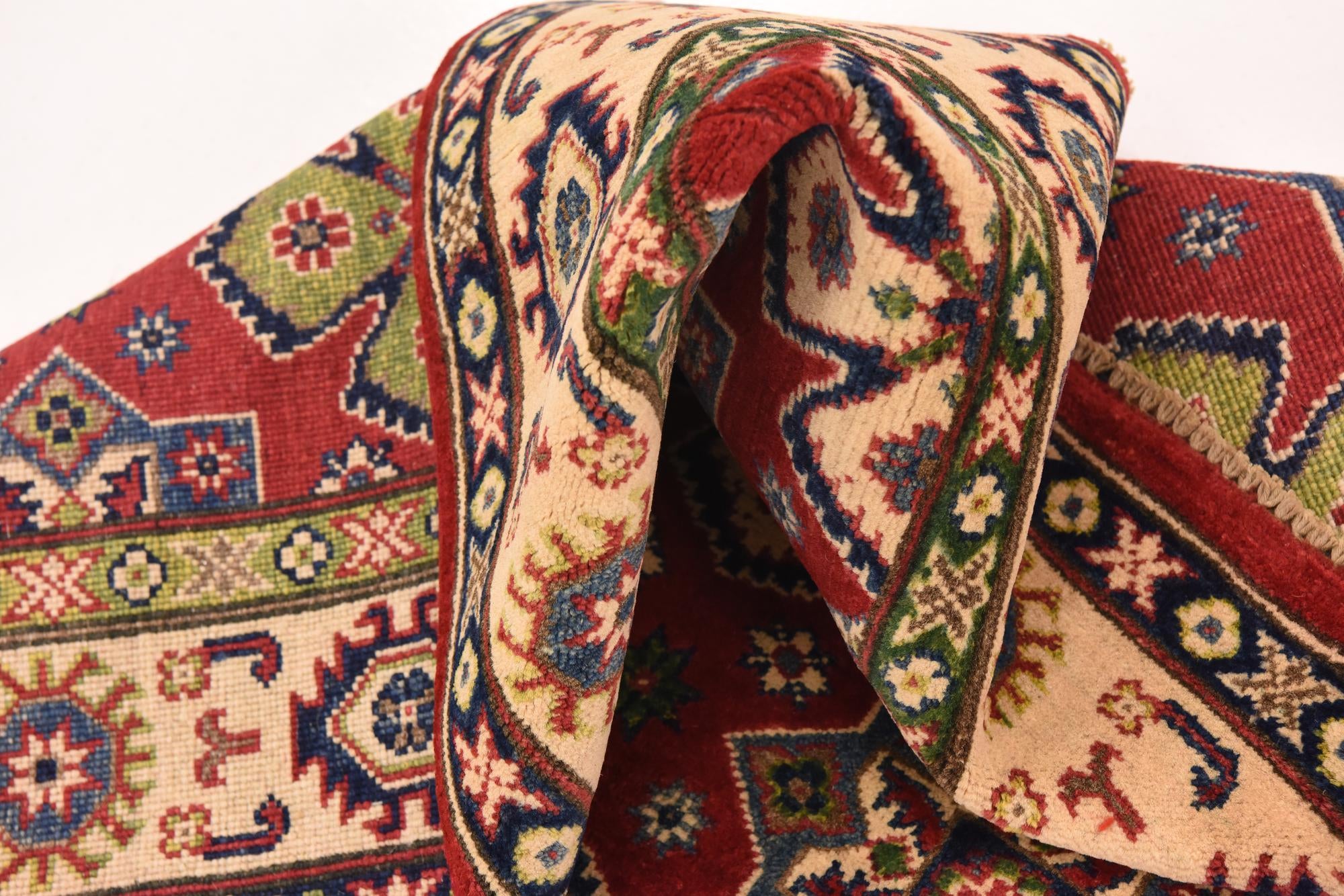 4' 9 x 6' 5 Hand Knotted Kazak Rug