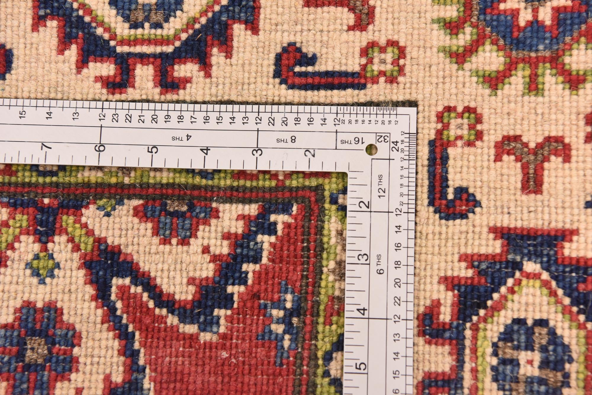 4' 9 x 6' 5 Hand Knotted Kazak Rug