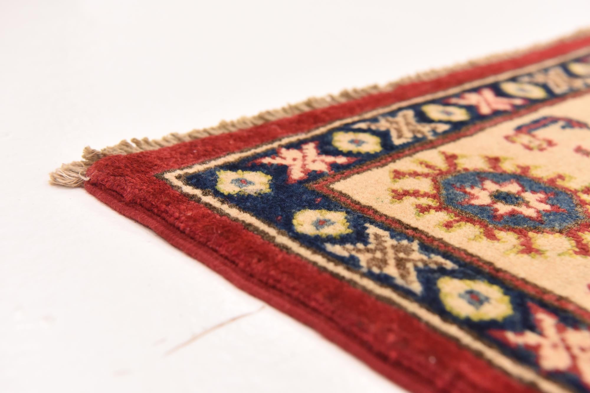 4' 9 x 6' 5 Hand Knotted Kazak Rug