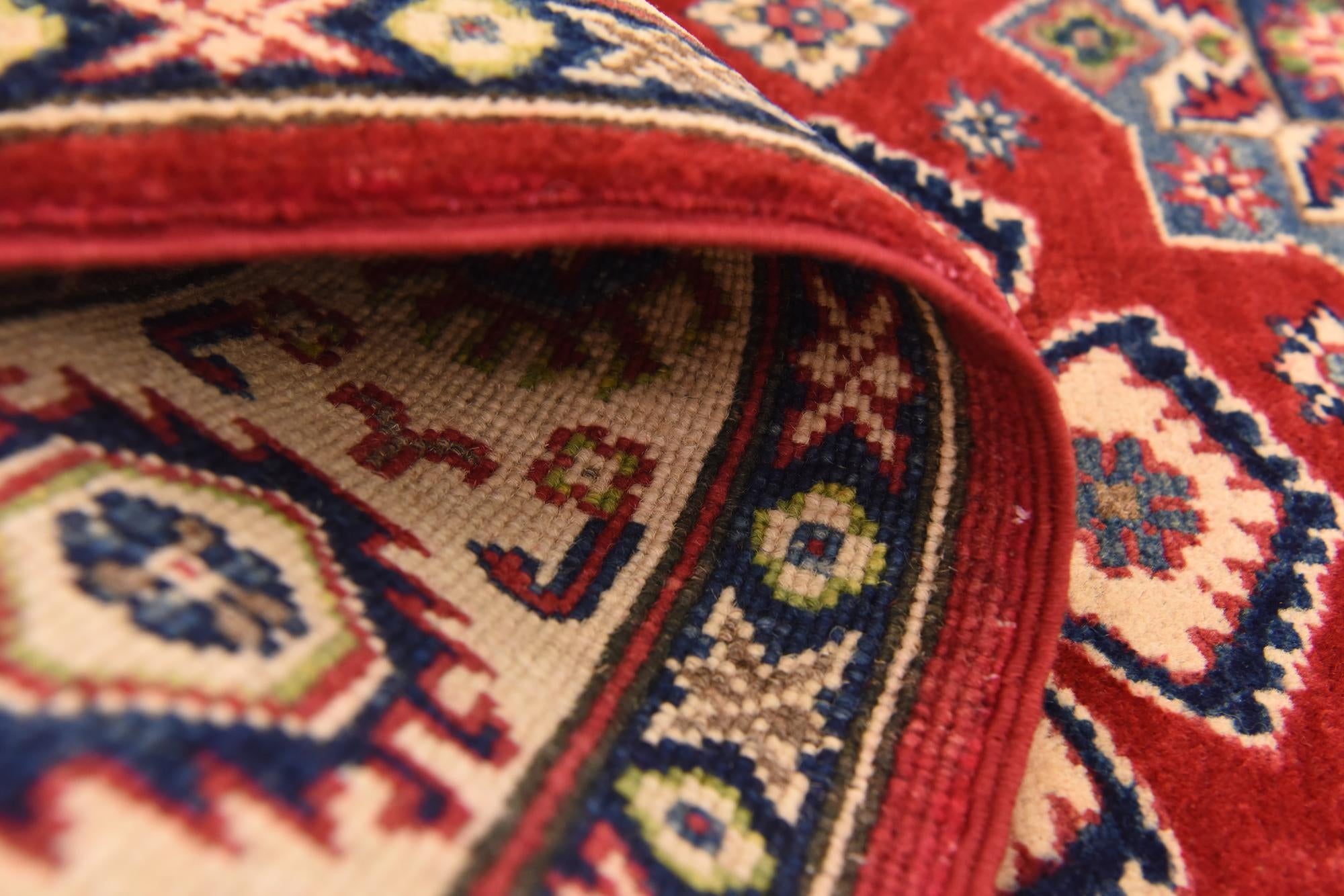 4' 9 x 6' 5 Hand Knotted Kazak Rug