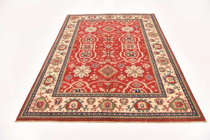 5' 8 x 7' 10 Hand Knotted Kazak Rug