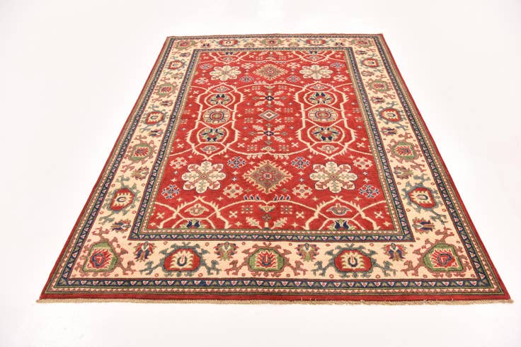 Detail image of 5' 8 x 7' 10 Hand Knotted Kazak Rug