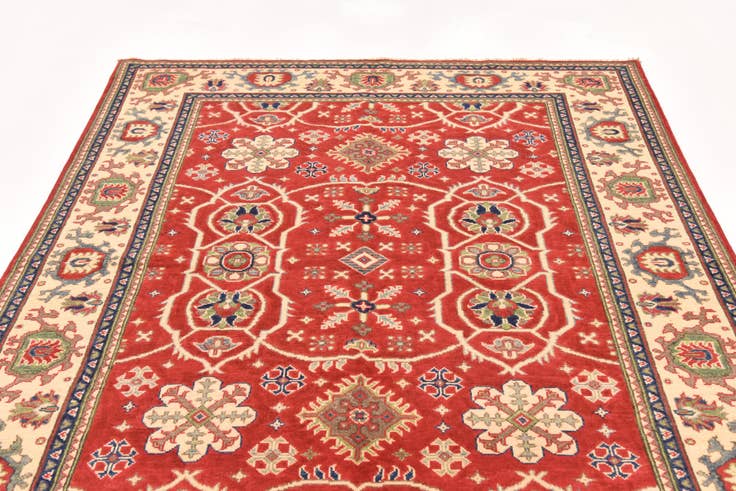 Detail image of 5' 8 x 7' 10 Hand Knotted Kazak Rug