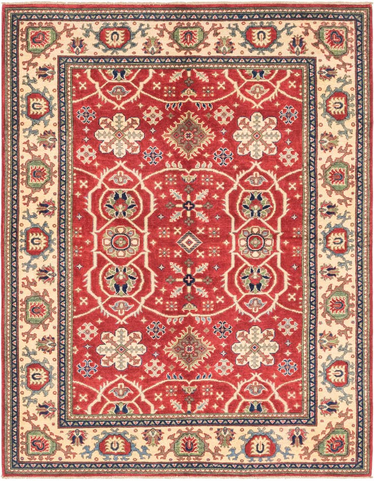 Detail image of 5' 8 x 7' 10 Hand Knotted Kazak Rug