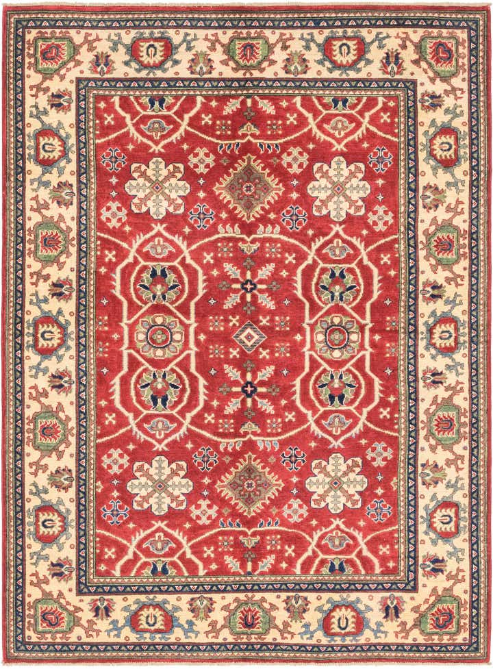5' 8 x 7' 10 Hand Knotted Kazak Rug