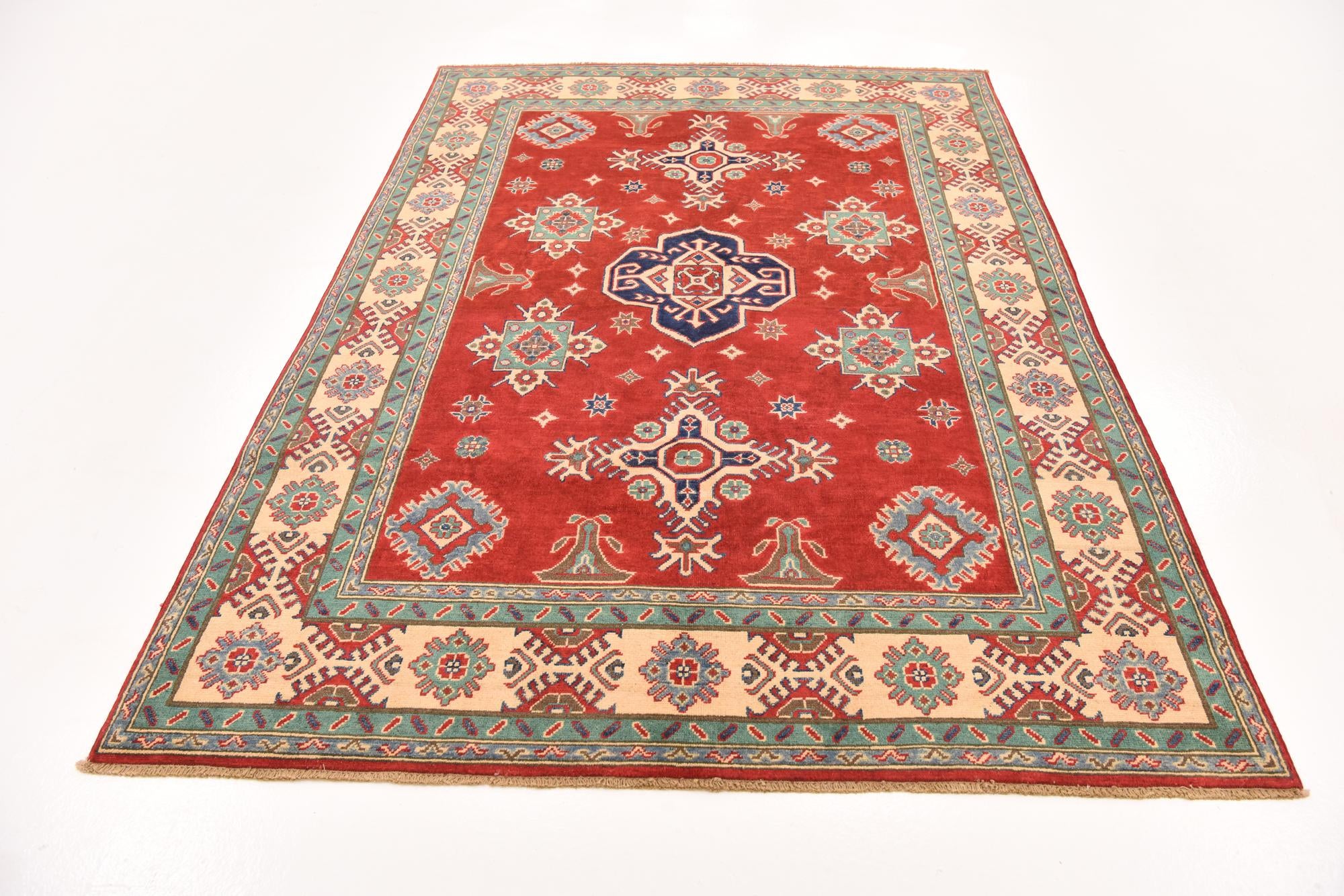 170cm x 245cm Hand Knotted Kazak Rug