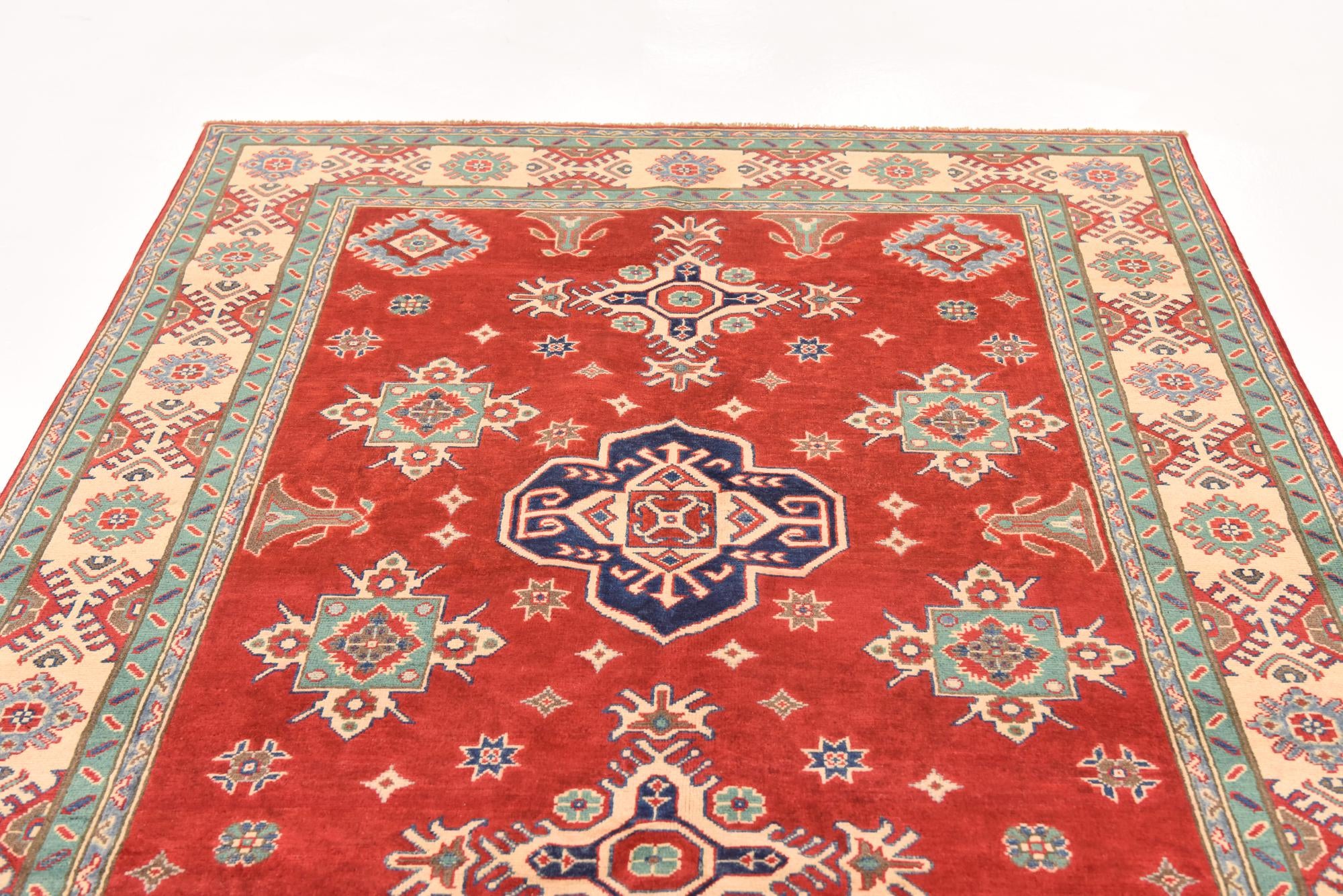 170cm x 245cm Hand Knotted Kazak Rug
