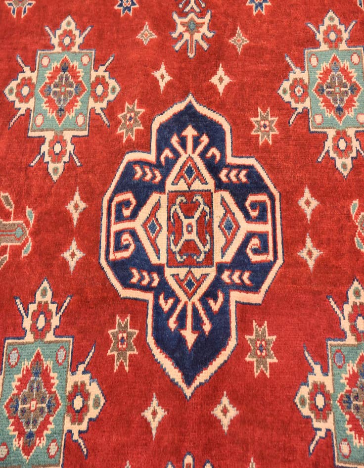 Detail image of 5' 7 x 8'  Hand Knotted Kazak Rug