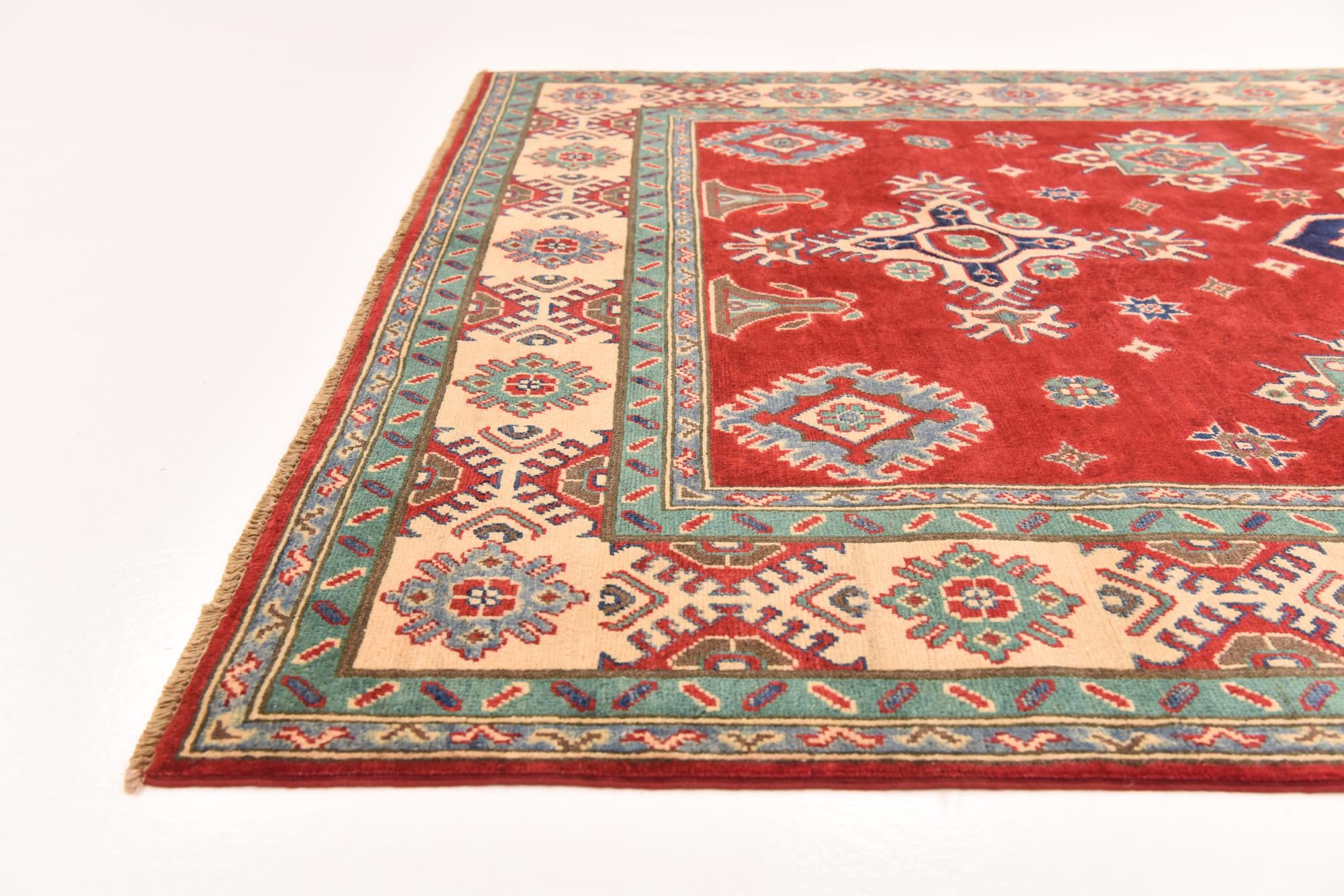 170cm x 245cm Hand Knotted Kazak Rug
