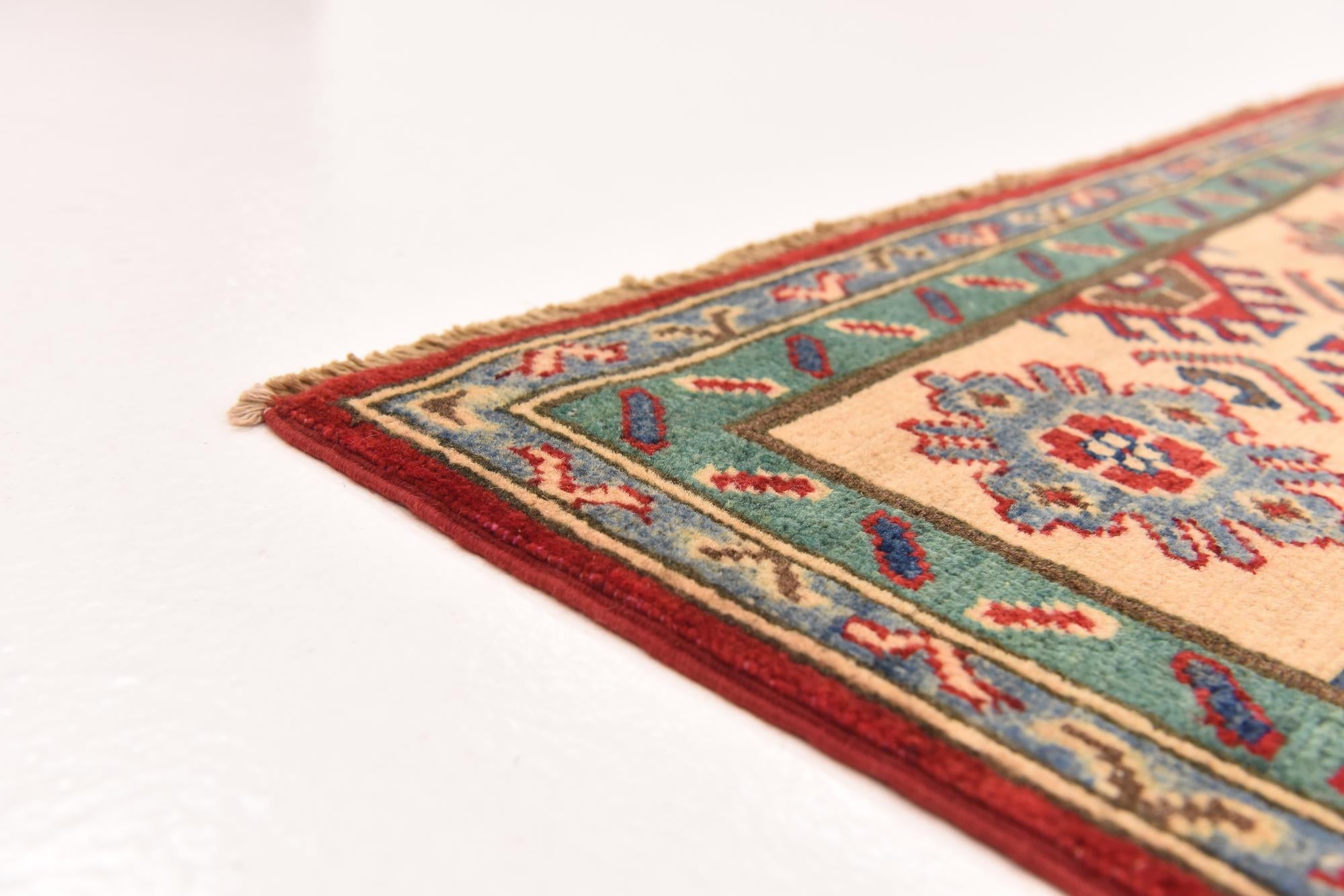 170cm x 245cm Hand Knotted Kazak Rug