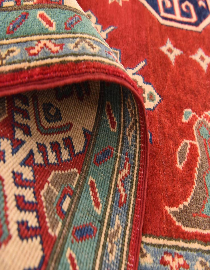 Detail image of 5' 7 x 8'  Hand Knotted Kazak Rug