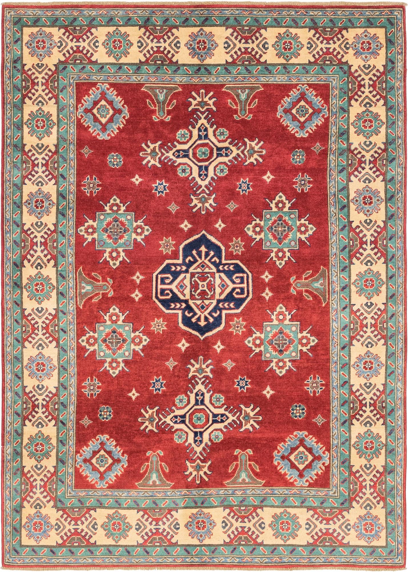 170cm x 245cm Hand Knotted Kazak Rug