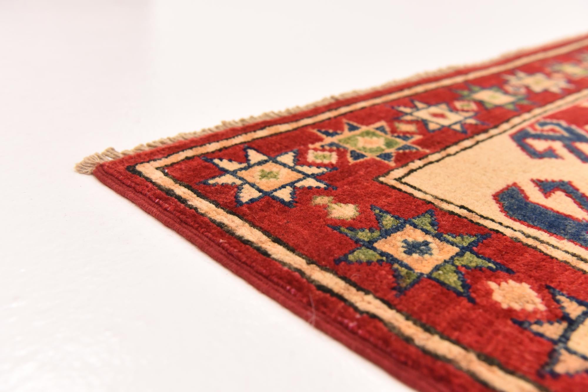 5' 8 x 7' 10 Hand Knotted Kazak Rug