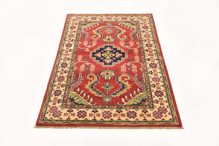 3' 4 x 5' Hand Knotted Kazak Rug