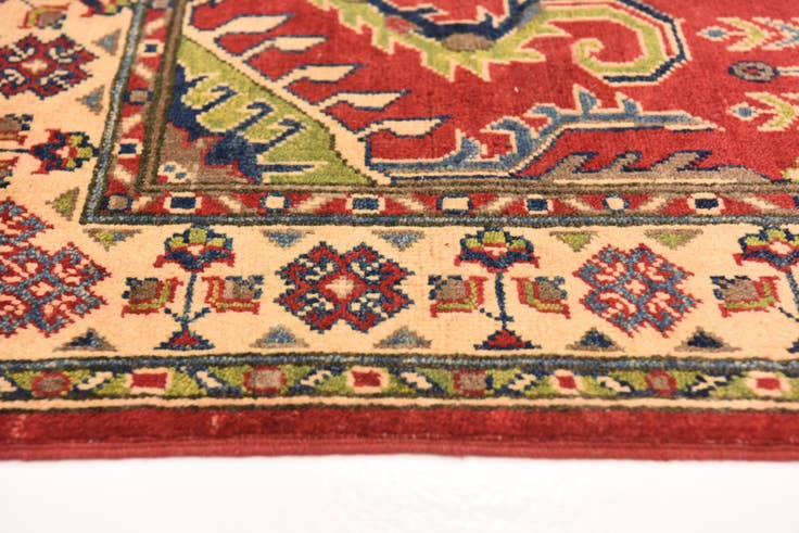 Detail image of 3' 4 x 5' Hand Knotted Kazak Rug