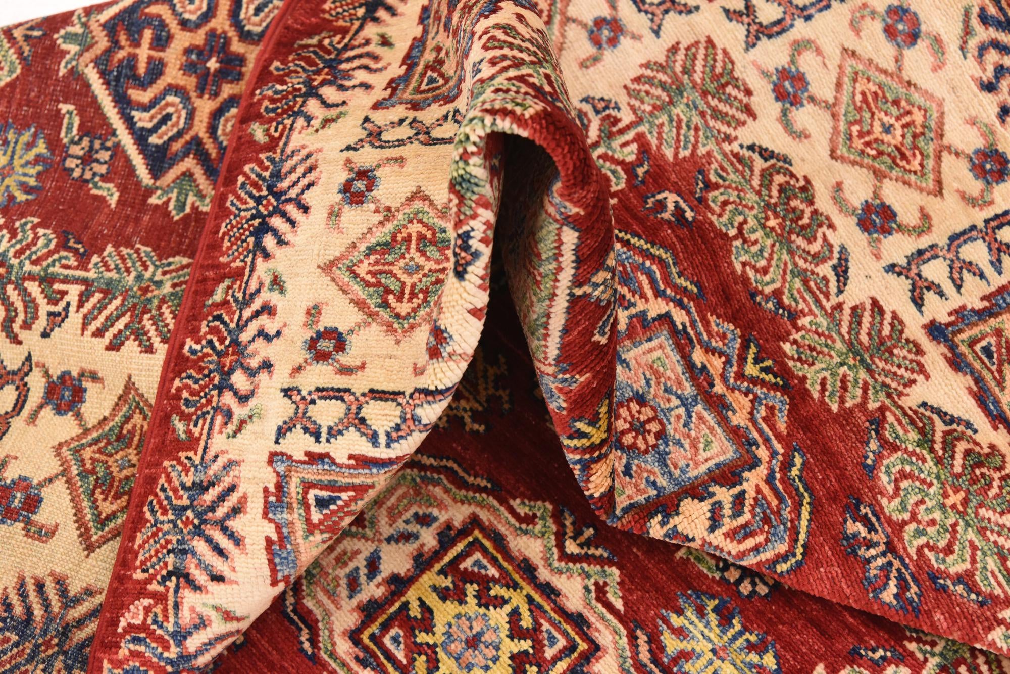 5' x 6' 8 Hand Knotted Kazak Oriental Rug