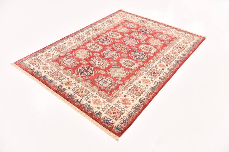 Detail image of 5' x 6' 8 Hand Knotted Kazak Oriental Rug