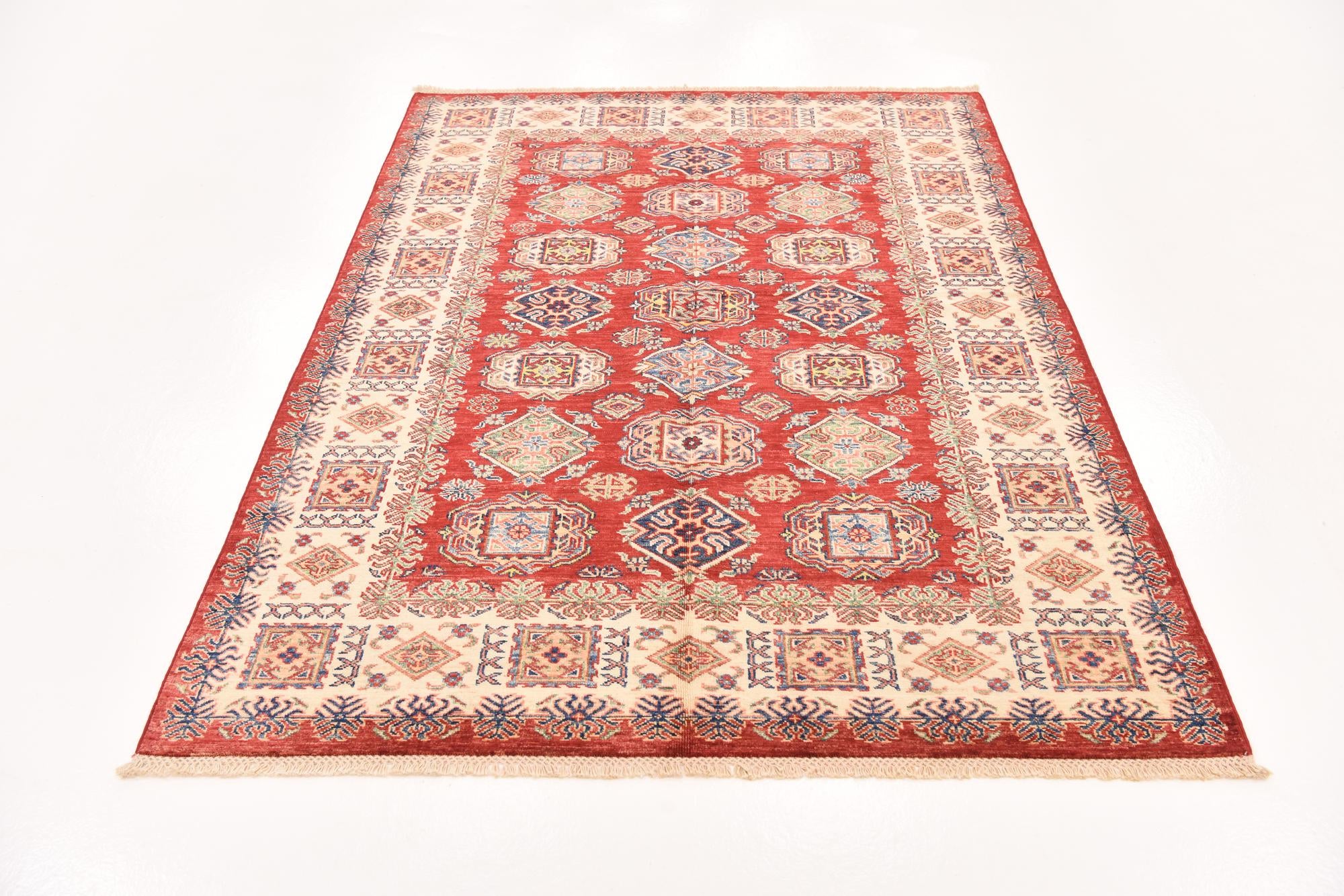 5' x 6' 8 Hand Knotted Kazak Oriental Rug