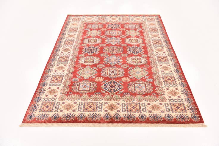 Detail image of 5' x 6' 8 Hand Knotted Kazak Oriental Rug