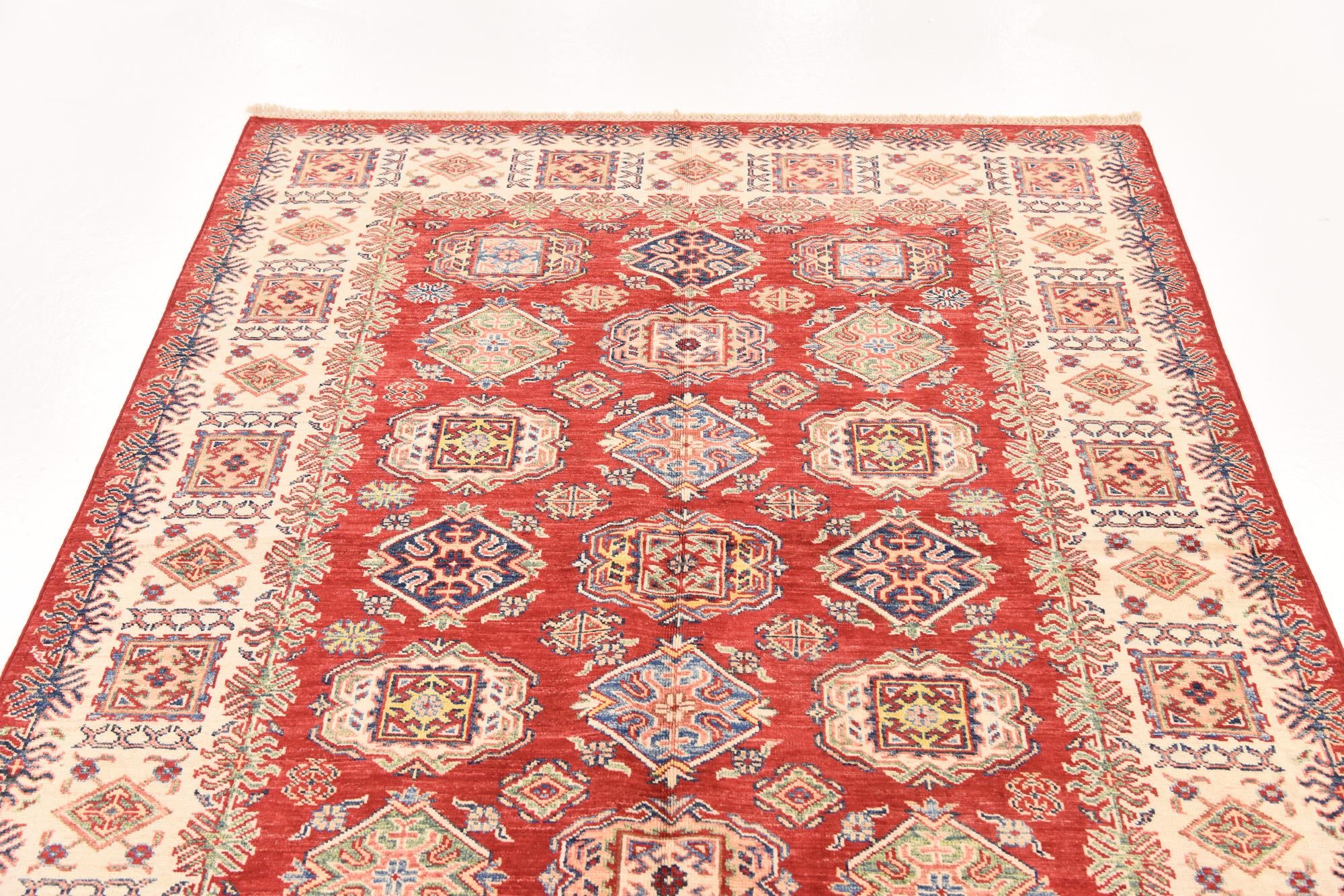 5' x 6' 8 Hand Knotted Kazak Oriental Rug