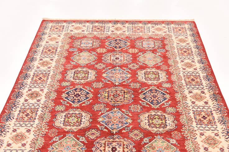 Detail image of 5' x 6' 8 Hand Knotted Kazak Oriental Rug