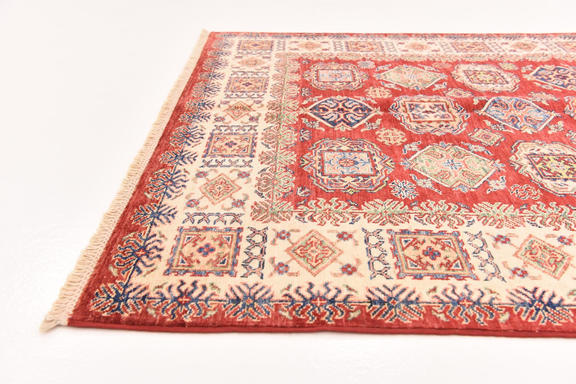 5' x 6' 8 Hand Knotted Kazak Oriental Rug