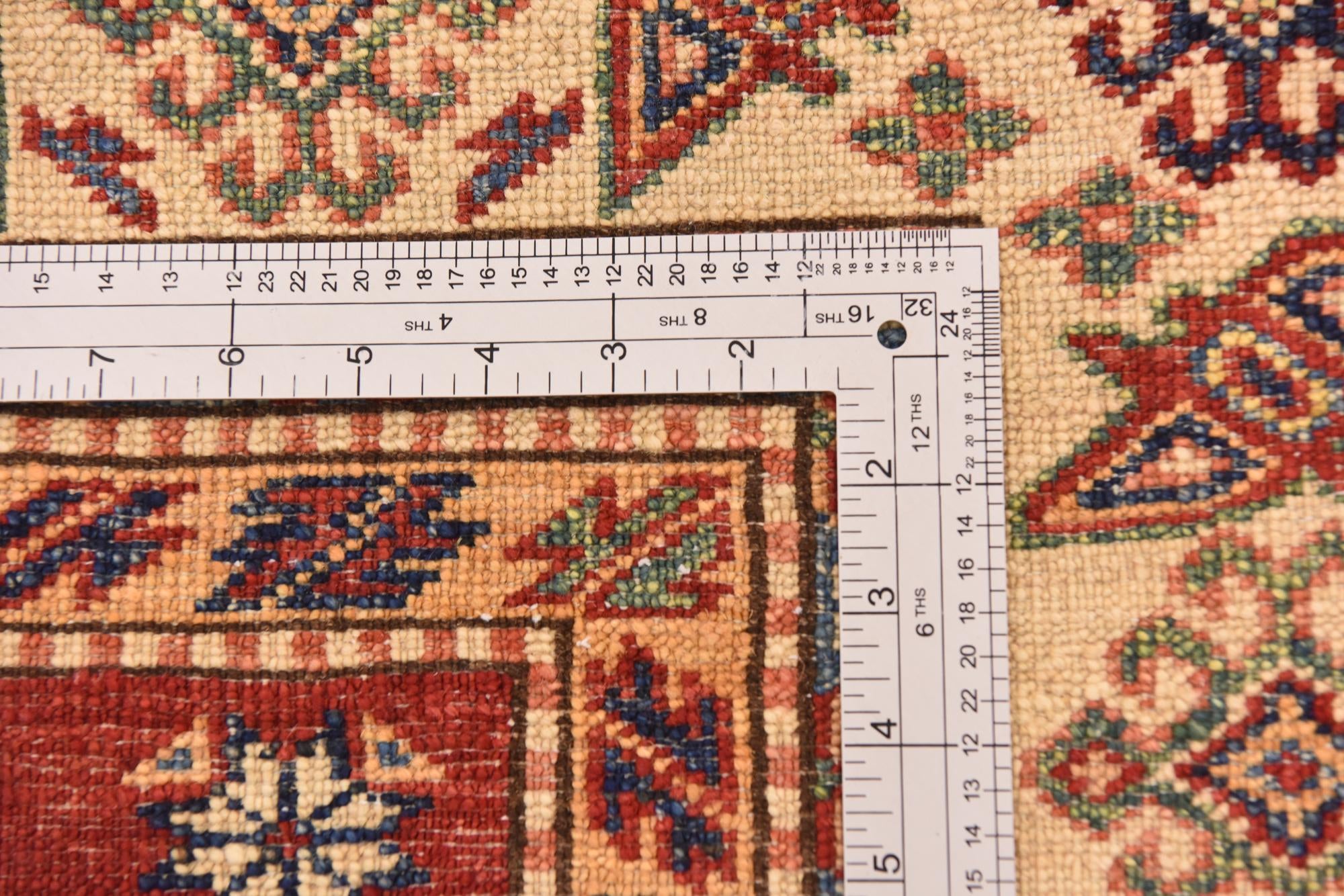 5' x 6' 10 Hand Knotted Kazak Oriental Rug