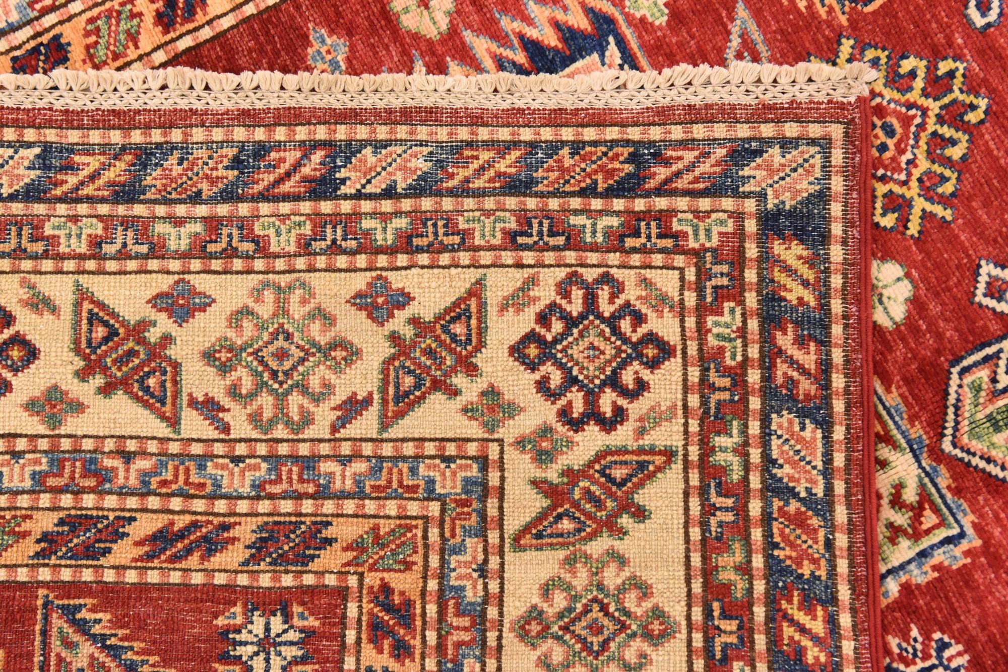5' x 6' 10 Hand Knotted Kazak Oriental Rug