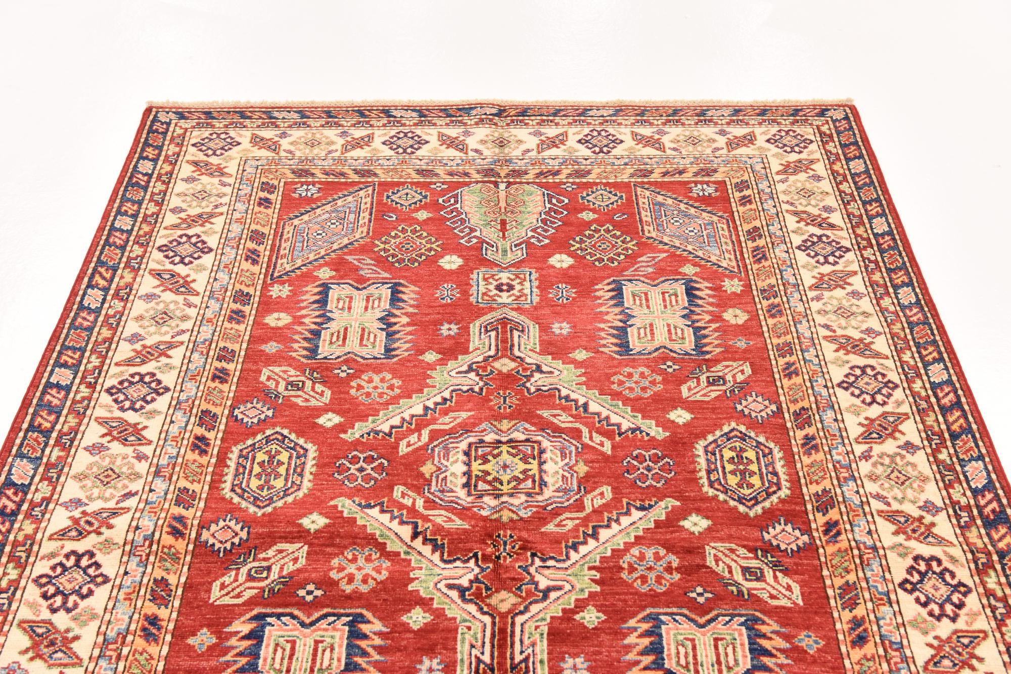 5' x 6' 10 Hand Knotted Kazak Oriental Rug