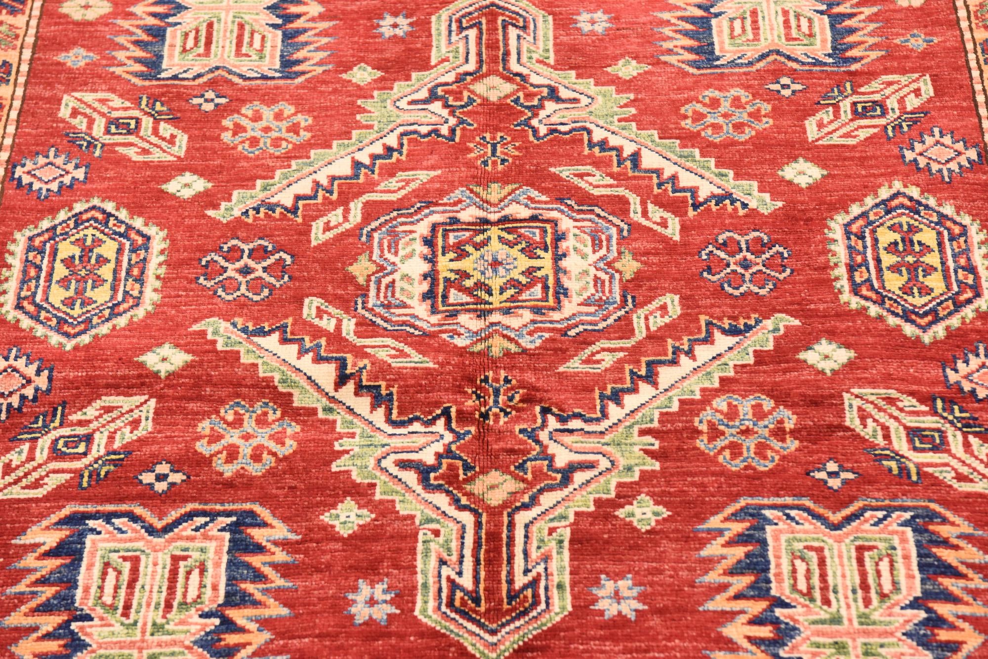5' x 6' 10 Hand Knotted Kazak Oriental Rug