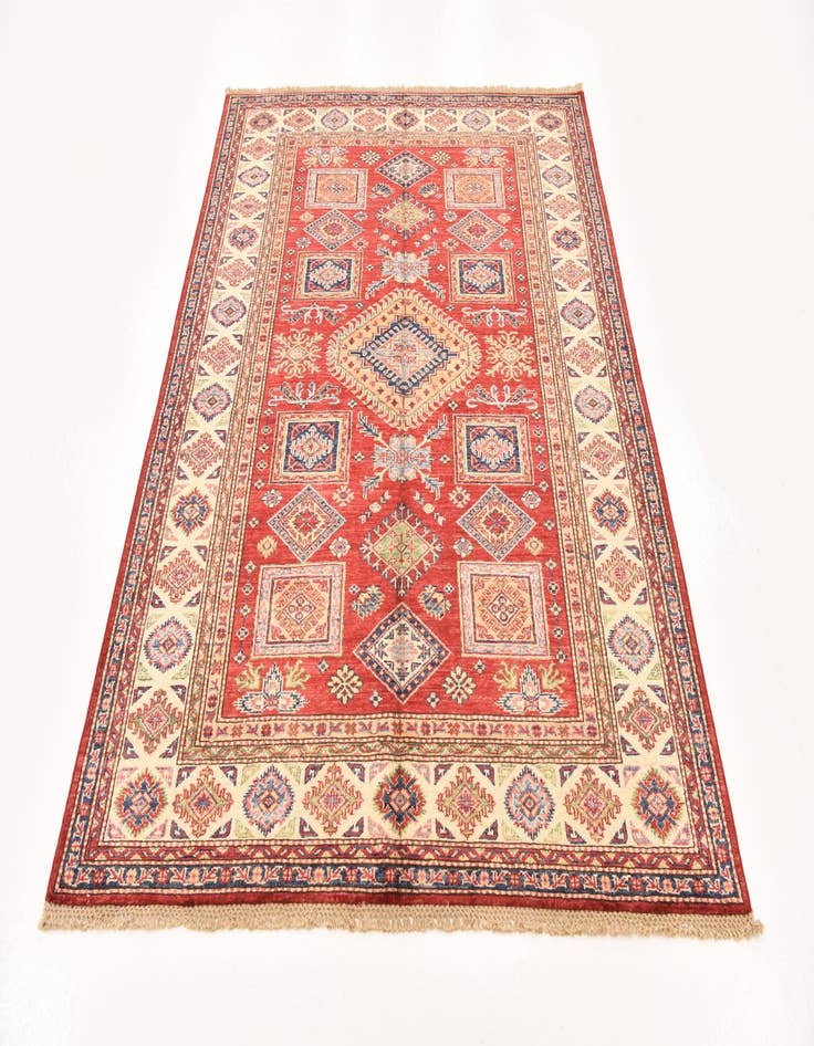 Detail image of 4' 11 x 6' 7 Hand Knotted Kazak Oriental Rug