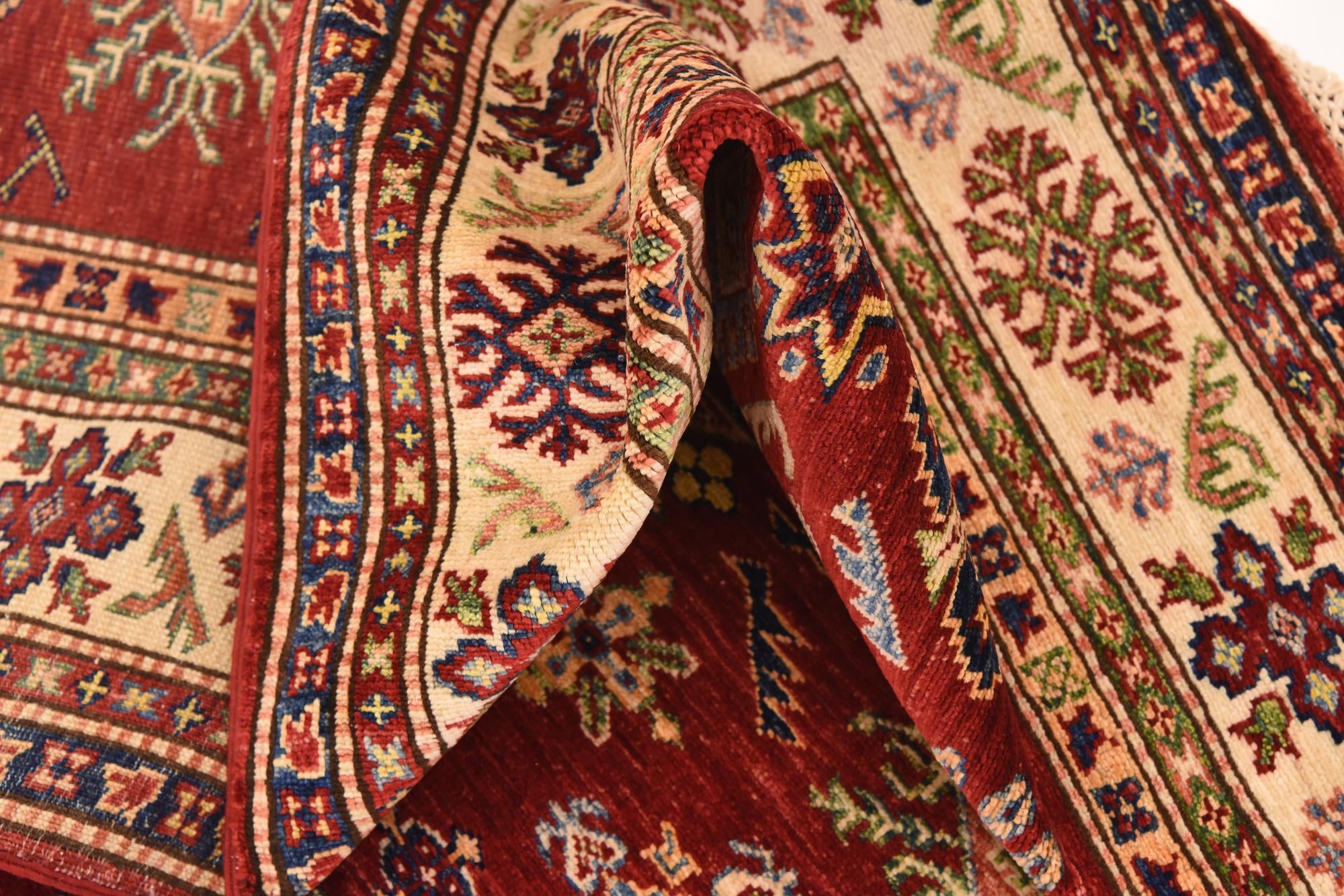 5' x 6' 3 Hand Knotted Kazak Oriental Rug