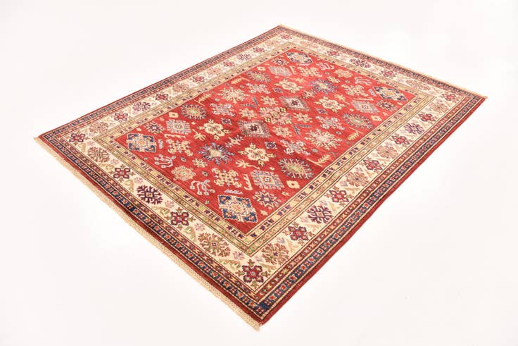 Detail image of 5' x 6' 3 Hand Knotted Kazak Oriental Rug