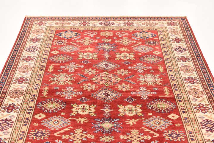 5' x 6' 3 Hand Knotted Kazak Oriental Rug