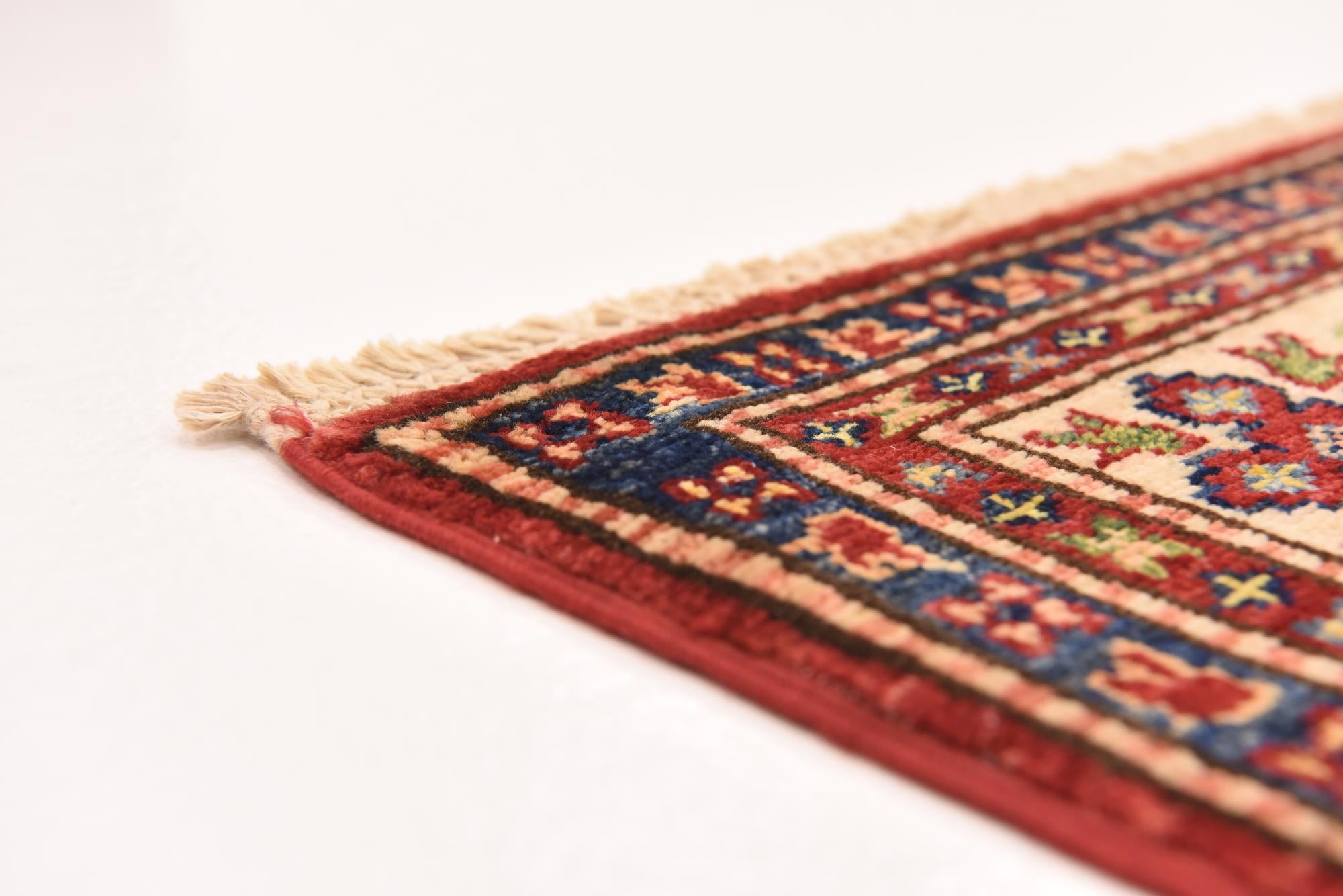 5' x 6' 3 Hand Knotted Kazak Oriental Rug