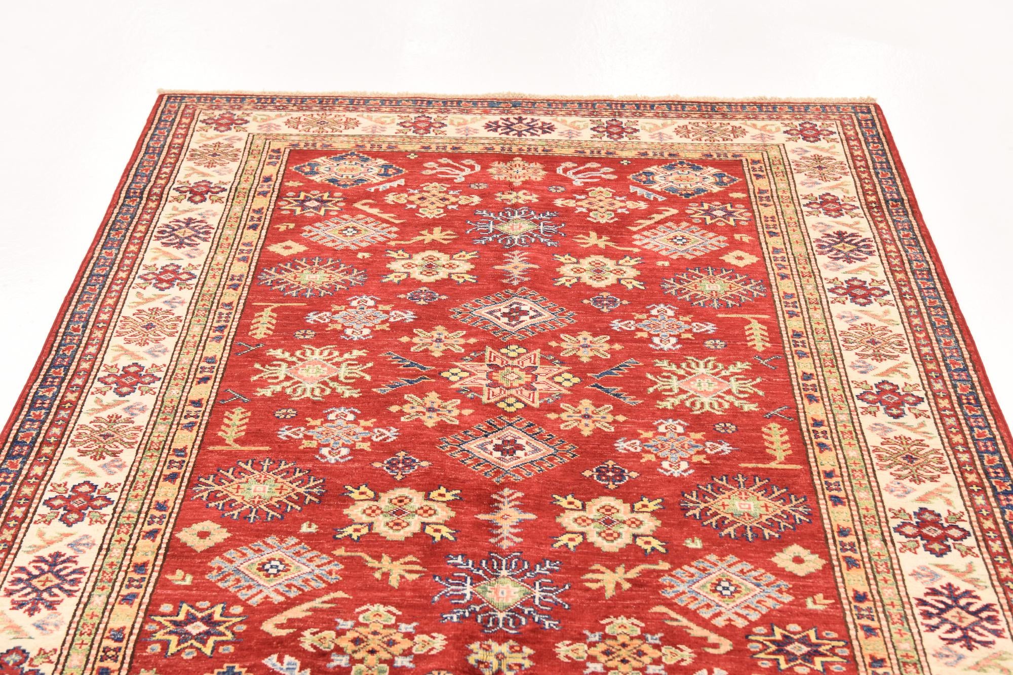 4' 11 x 6' 3 Hand Knotted Kazak Oriental Rug