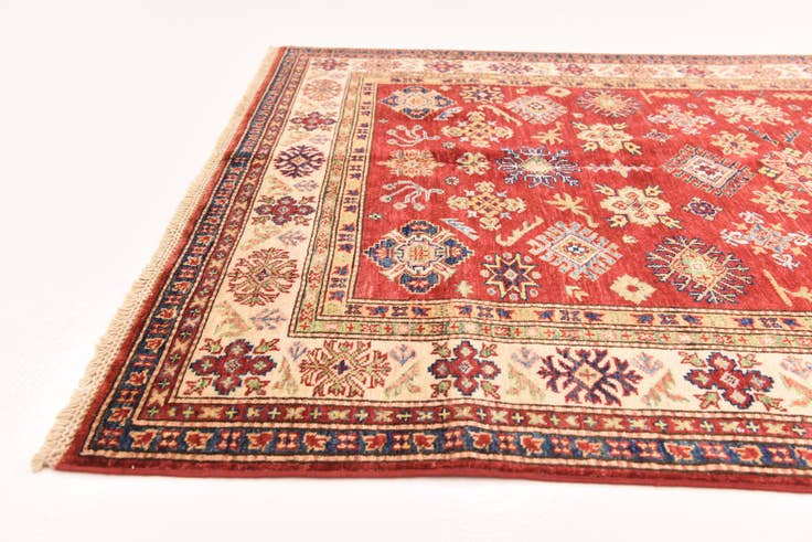 Detail image of 4' 11 x 6' 3 Hand Knotted Kazak Oriental Rug