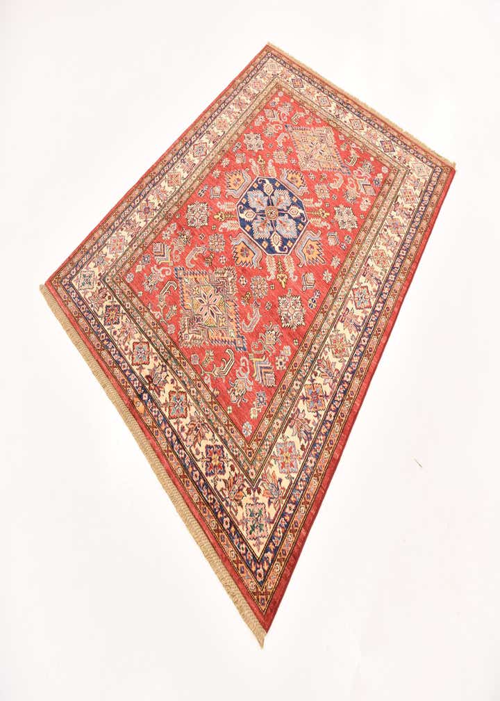 5' 2 x 6' 7 Hand Knotted Kazak Rug
