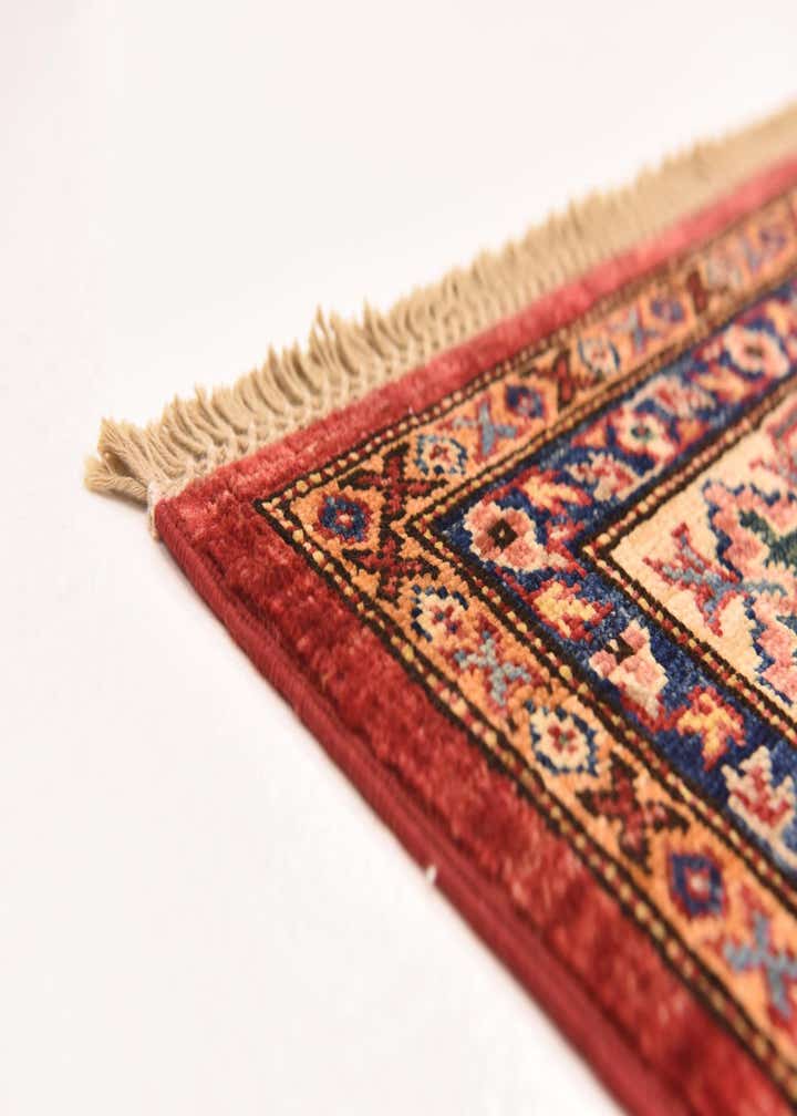 5' 2 x 6' 7 Hand Knotted Kazak Rug