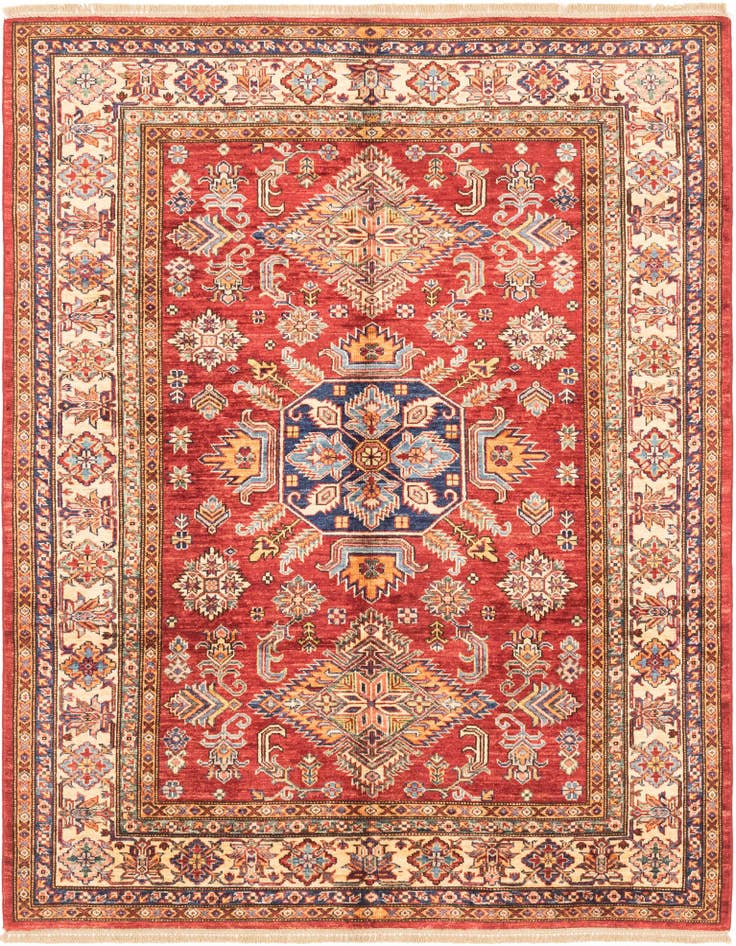 Detail image of 5' 2 x 6' 7 Hand Knotted Kazak Rug