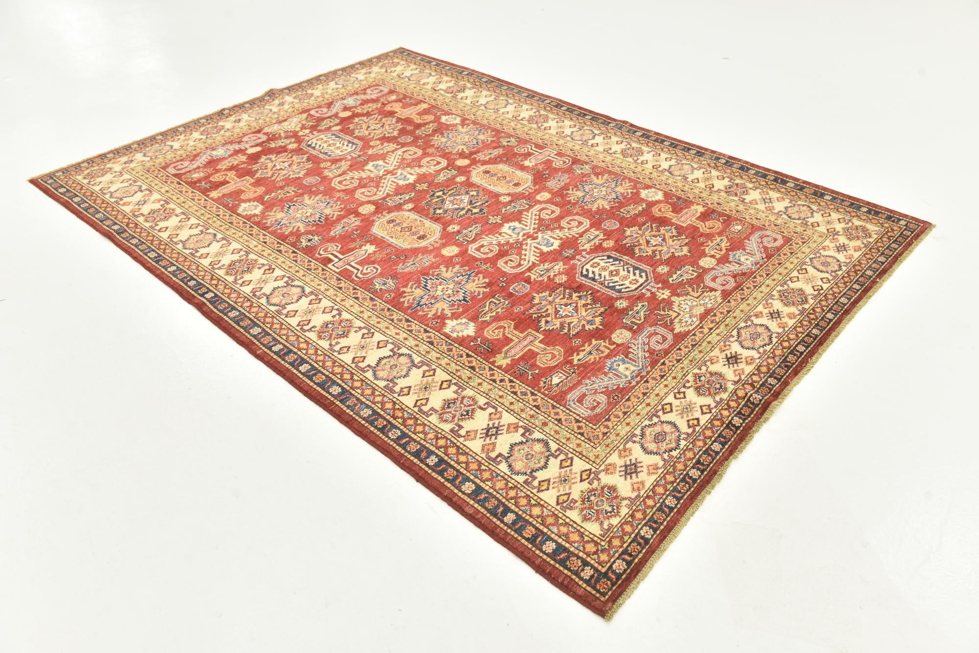 5' 8 x 7' 10 Hand Knotted Kazak Oriental Rug